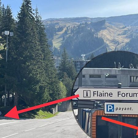 Flaine Forum L1 Cassiopee Mezzanine & Terrasse Bagian luar foto